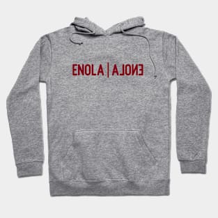 Enola Alone, burgundy Hoodie